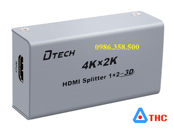 Bộ chia hdmi 1 ra 2 Dtech (DT7006)